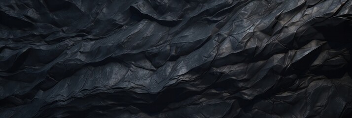 a close up of a dark surface, creased crinkled wrinkled, generative AI