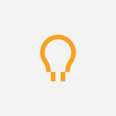 Lightbulb logo design illustration vector template