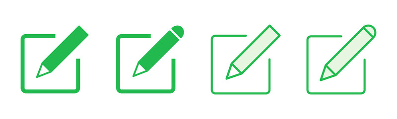 Edit icon set. edit document icon. edit text icon. pencil. sign up