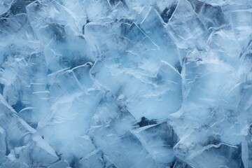 Obraz premium Ice texture crystal, blue tones background. Textured cold frosty surface of ice