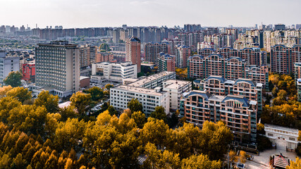 Autumn urban scenery of Changchun City, China