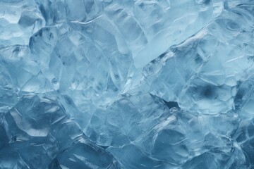 Obraz premium Ice texture crystal, blue tones background. Textured cold frosty surface of ice