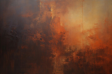 Expressive Orange oil painting background