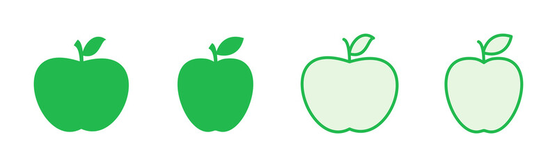 Apple icon set. Apple vector icon. apple symbols for your web design.
