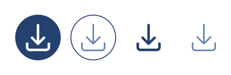 Download icon vector. Download sign and symbol