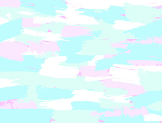 ファンシーでメルヘンな色味。塗りを重ねたブラシのベクター背景素材。