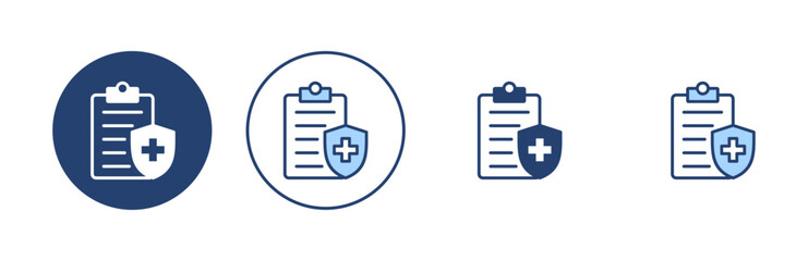 Fototapeta premium Medical insurance icon vector. health insurance sign and symbol