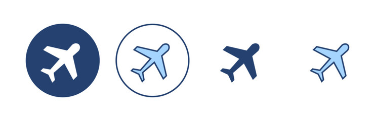 Plane icon vector. Airplane sign and symbol. Flight transport symbol. Travel sign. aeroplane