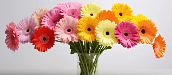  A closeup of a bouquet containing various colored gerbera flowers © 2ragon