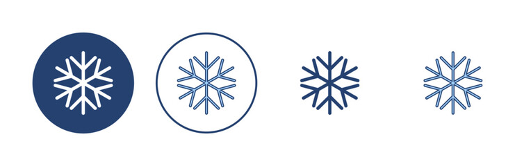 Snow icon vector. snowflake sign and symbol