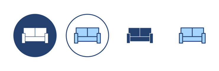 Sofa icon vector. sofa sign and symbol. furniture icon