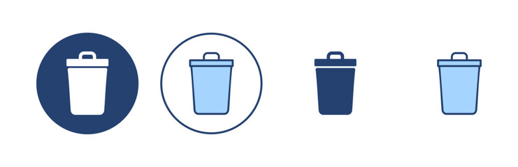 Trash icon vector. trash can icon. delete sign and symbol.