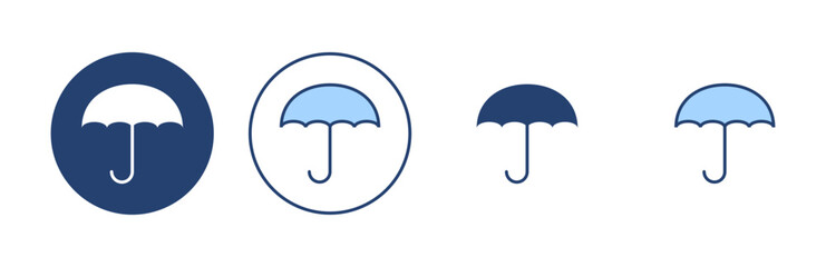 Umbrella icon vector. umbrella sign and symbol