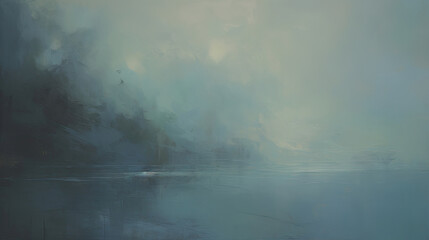 Obraz na płótnie Canvas Expressive Aquamarine color oil painting background