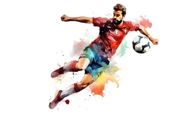 サッカー選手のイラスト - obrazy, fototapety, plakaty