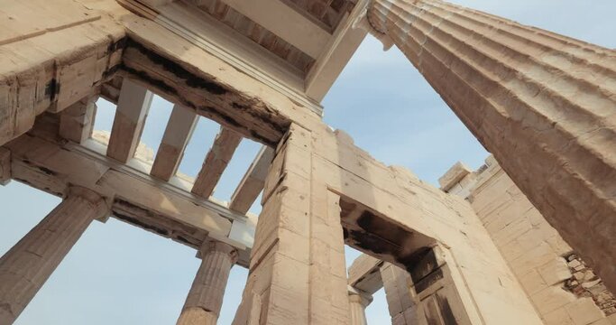 Acropolis of Athens, entrance gate pillars.
