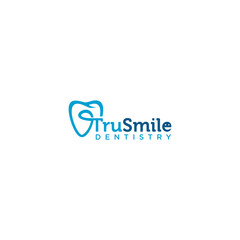 Fototapeta na wymiar Tooth and Dental Logo Design vector template.Creative Dentist Logo. Dental Clinic Vector Logo