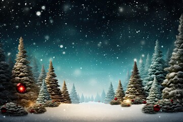 Enchanting Christmas celebrating background concept featuring a festive and magical scene