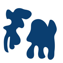 Abstract organic shapes vector 