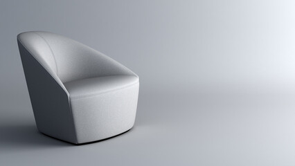 lounge chair, non AI images, 3D illustration