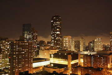 New York at night.