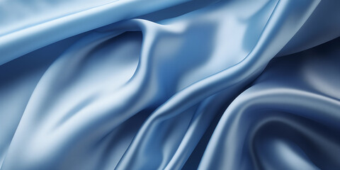 Obraz premium blue satin background