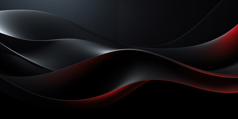 Dark background with curve lines shapes modern technical design wallpaper 3D geometric background