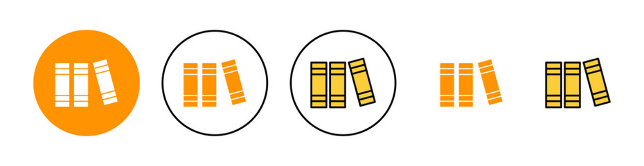 Library icon set for web and mobile app. education sign and symbol