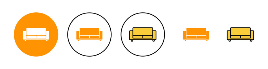 Sofa icon set  for web and mobile app. sofa sign and symbol. furniture icon