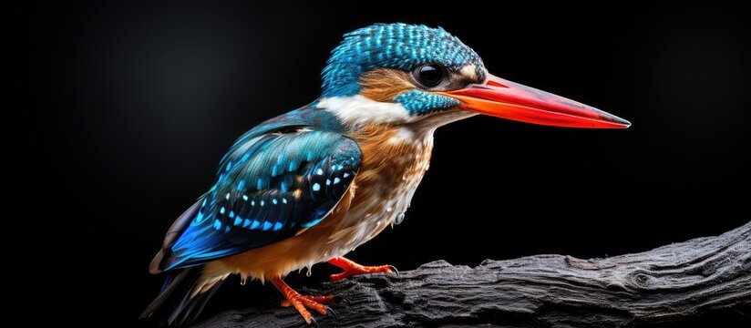 The blue banded kingfisher also known as Alcedo euryzona is a type of kingfisher belonging to the Alcedininae subfamily
