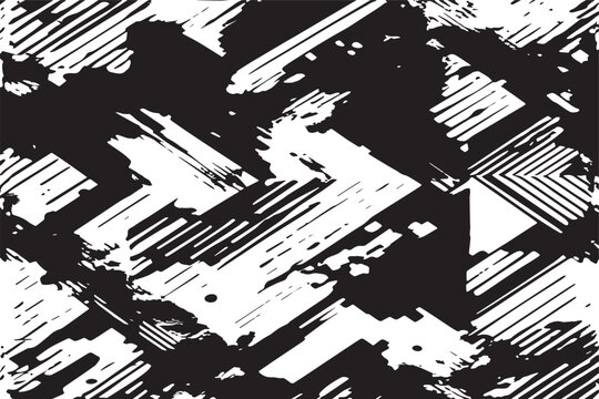 vector illustration of black digital texture on white background © ABDULSAMAD