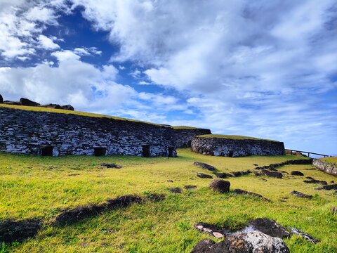 Easter Island landscape in Chile