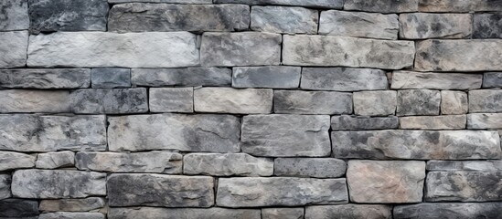 Obraz premium Pattern of weathered grimy grey bricks
