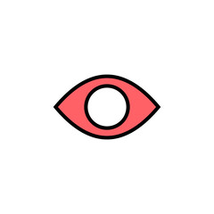 Eye icon set illustration. Eye sign and symbol. Look and Vision icon.