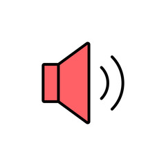 Speaker icon set illustration. volume sign and symbol. loudspeaker icon. sound symbol