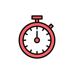stopwatch icon set illustration. Timer sign and symbol. Countdown icon. Period of time