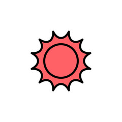 Sun icon set illustration. Brightness sign and symbol.