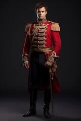 Photo stock d'un prince moderne en tenue historique