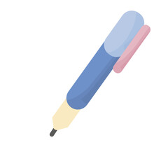 blue pencil isolated
