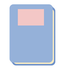 blue folder with paper
