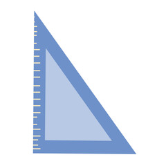 Blue triangle ruler 