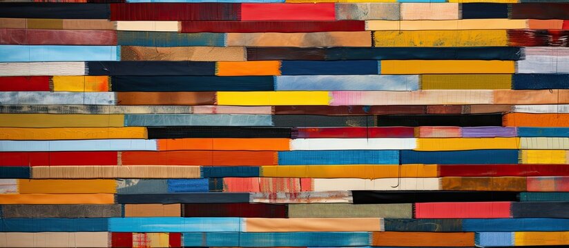 A combination of various woven stripes creates a patchwork design with a total size of 26 7 megabytes