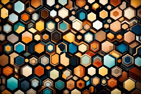 abstract pattern with squares 4k, 8k, 16k, full ultra HD, high resolution and cinematic photography