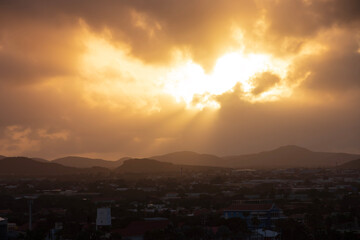 Sunset over Aruba Landscape