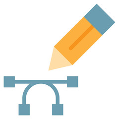 artist drawing work write edit flat style