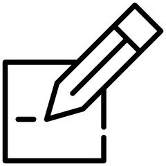 edit write pencil check code simple line