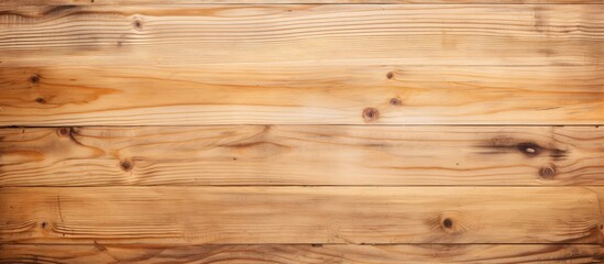 Naklejka premium The wooden surface is lightly textured and has an old natural pattern or can be seen as an old wooden table from above The surface has a grungy appearance and a background composed of wood t