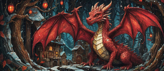red dragon new year