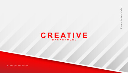Red white professional geometric background design