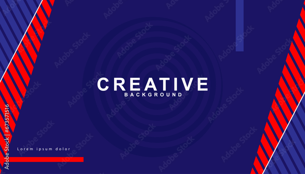 Fototapete red curve on a dark blue background vector with space for text